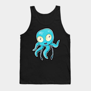 Cute Octopus Chibi Kraken Kawaii Squid Sea Dweller Tank Top